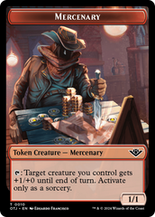 Mercenary // Construct Double-Sided Token [Outlaws of Thunder Junction Tokens] | Sanctuary Gaming
