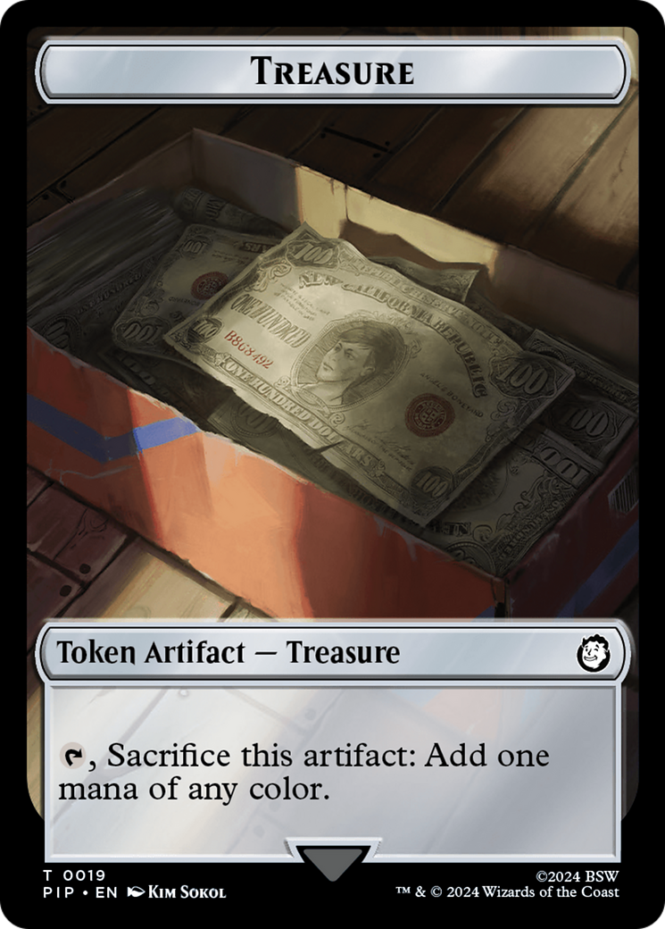 Treasure (0019) // Warrior Double-Sided Token [Fallout Tokens] | Sanctuary Gaming