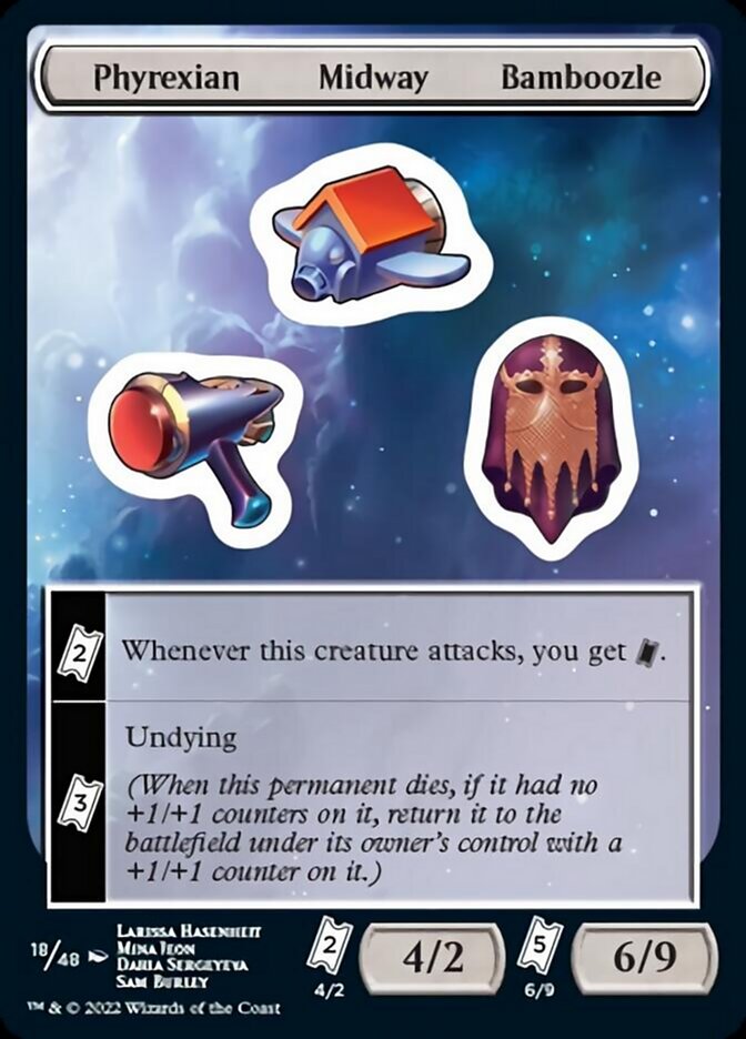 Phyrexian Midway Bamboozle [Unfinity Stickers] | Sanctuary Gaming