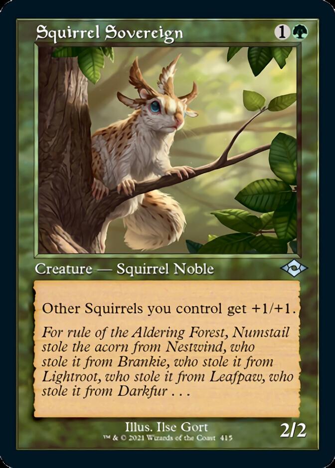 Squirrel Sovereign (Retro Foil Etched) [Modern Horizons 2] | Sanctuary Gaming