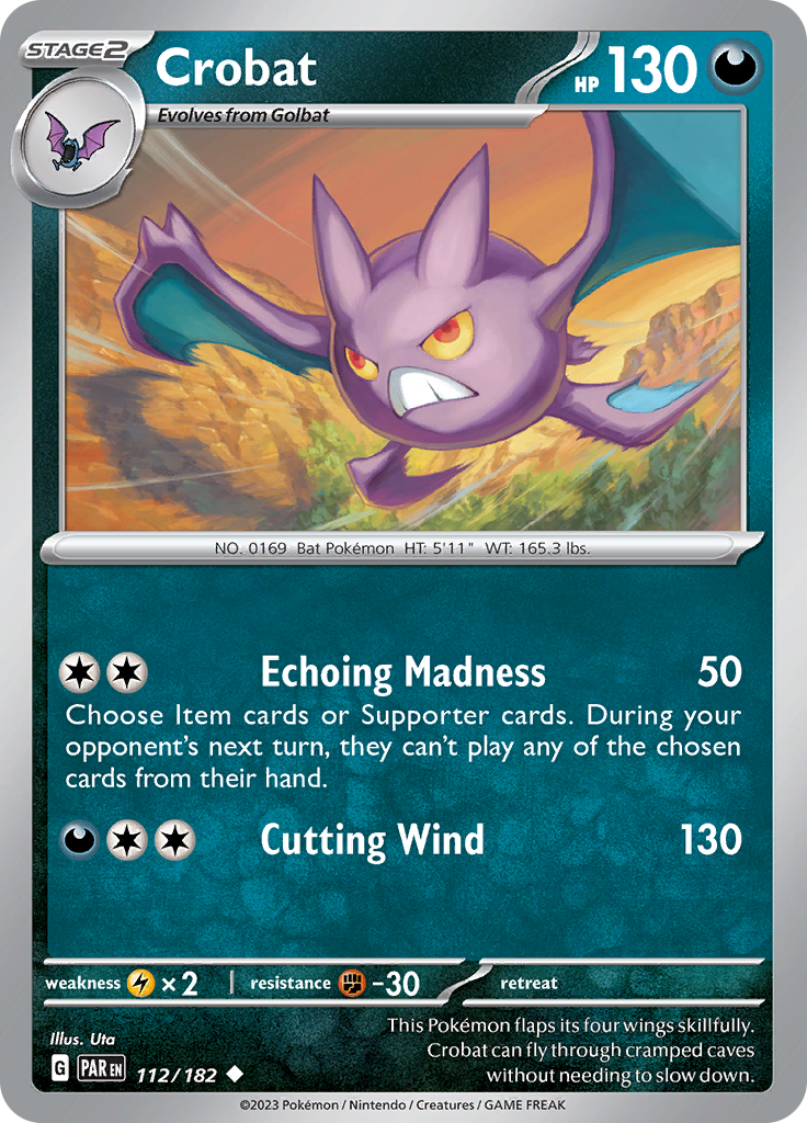 Crobat (112/182) [Scarlet & Violet: Paradox Rift] | Sanctuary Gaming