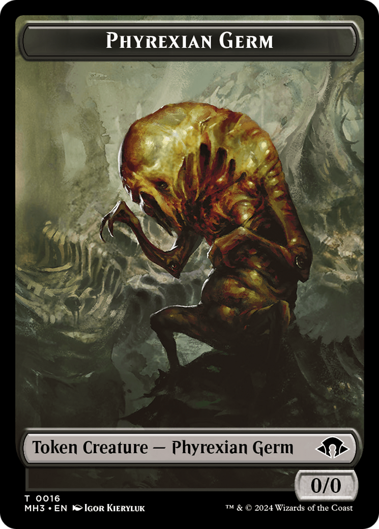 Phyrexian Germ // Spirit (0008) Double-Sided Token [Modern Horizons 3 Tokens] | Sanctuary Gaming