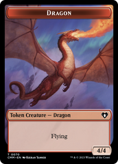 Dragon // Kor Ally Double-Sided Token [Commander Masters Tokens] | Sanctuary Gaming