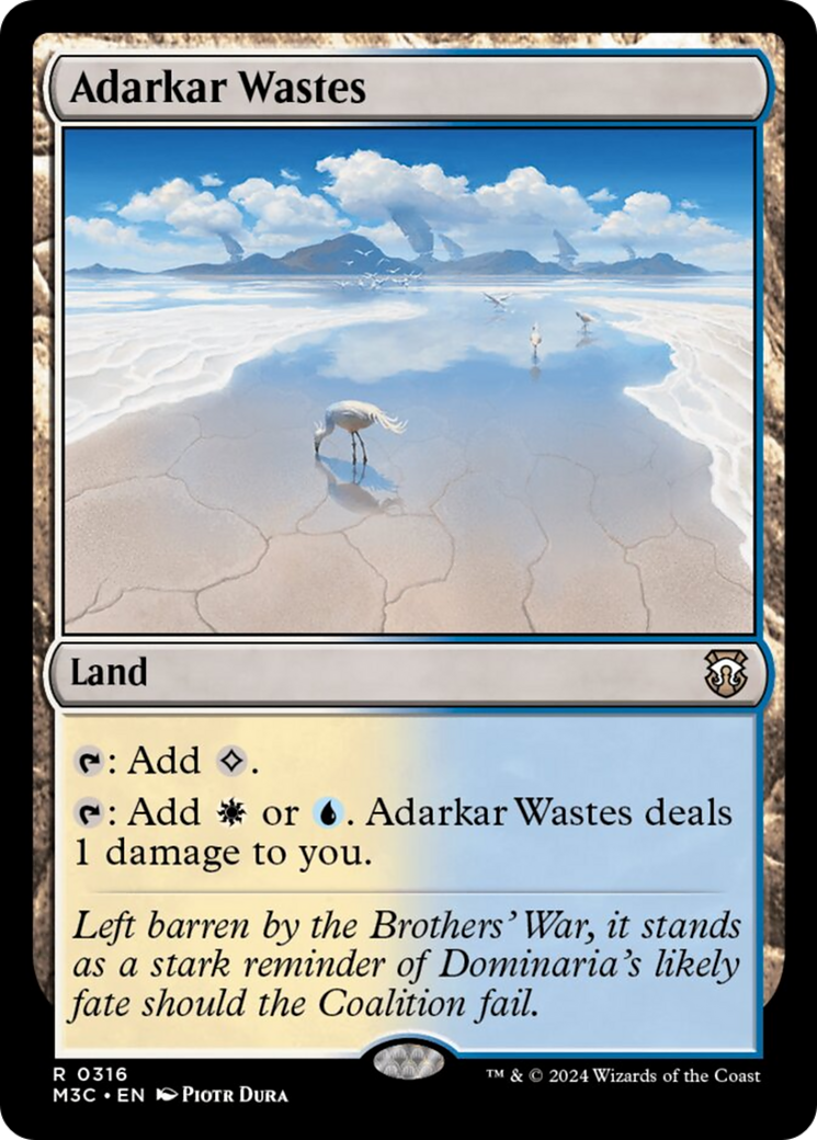 Adarkar Wastes (Ripple Foil) [Modern Horizons 3 Commander] | Sanctuary Gaming