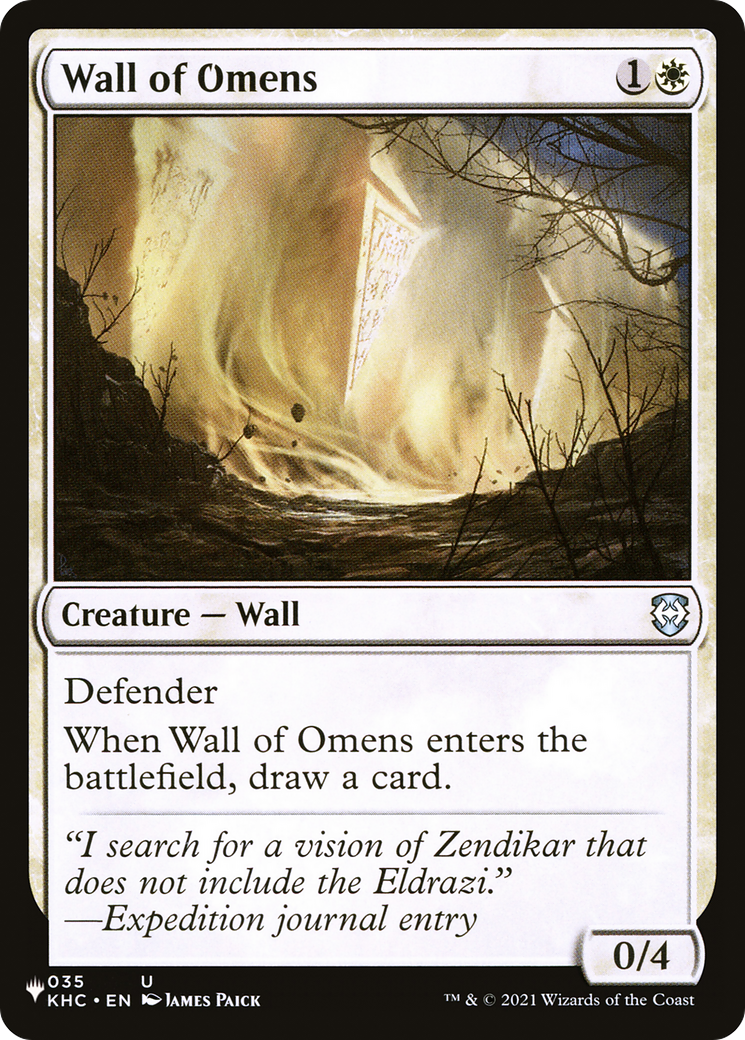 Wall of Omens (KHC) [The List] | Sanctuary Gaming