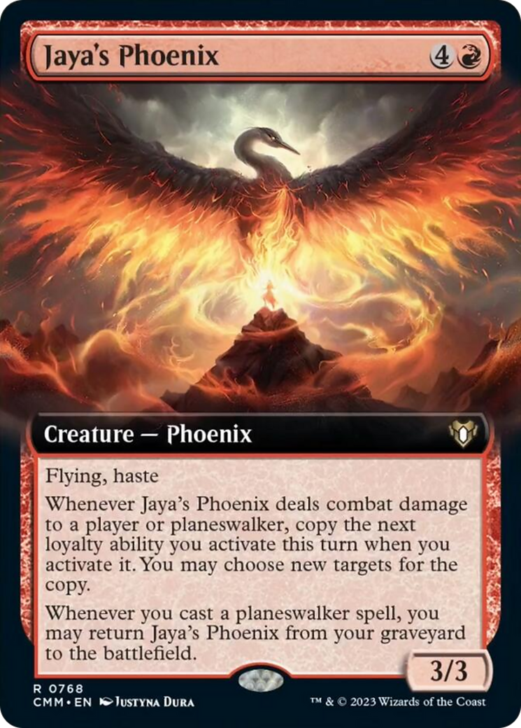 Jaya's Phoenix (Extended Art) [Commander Masters] | Sanctuary Gaming