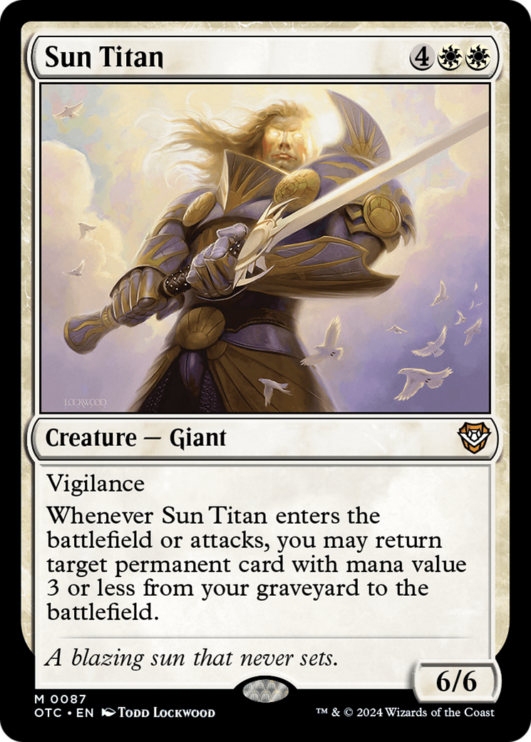 Sun Titan [Outlaws of Thunder Junction Commander] | Sanctuary Gaming