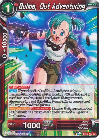 Bulma, Out Adventuring (BT10-012) [Rise of the Unison Warrior 2nd Edition] | Sanctuary Gaming