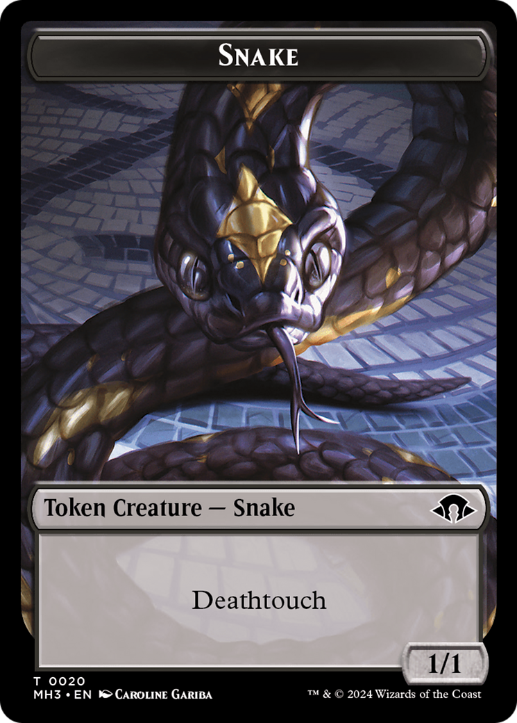 Snake // Energy Reserve Double-Sided Token [Modern Horizons 3 Tokens] | Sanctuary Gaming