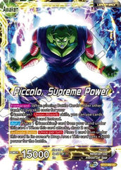 Piccolo // Piccolo, Supreme Power (BT17-082) [Ultimate Squad] | Sanctuary Gaming