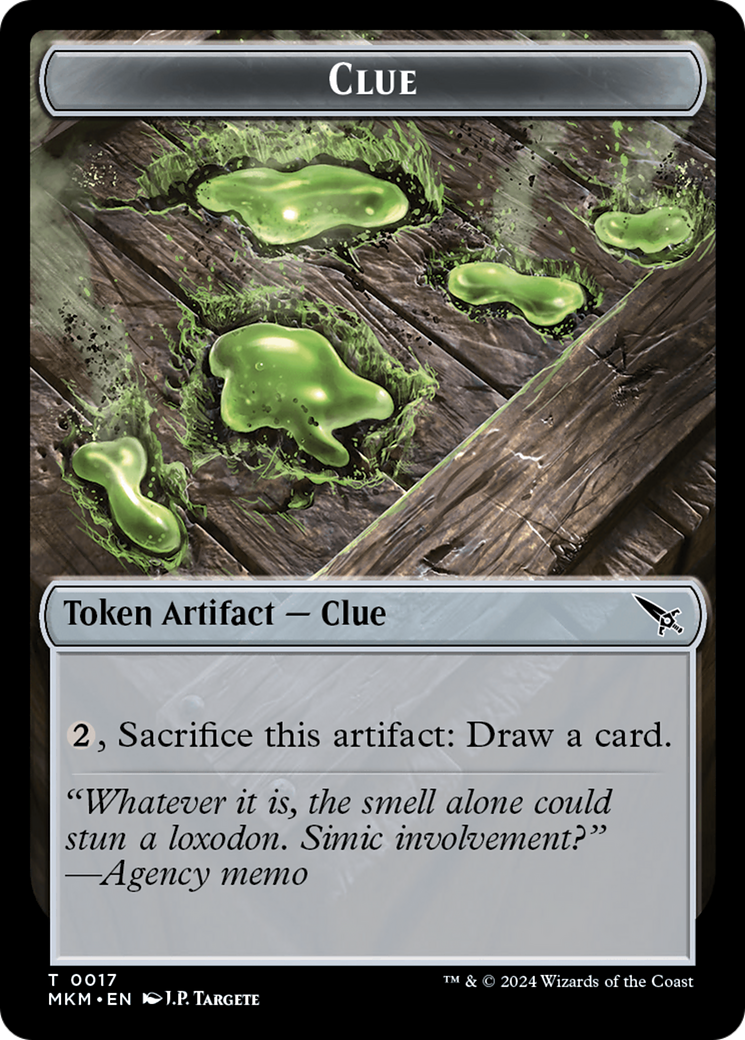 Thopter (0020) // Clue (0017) Double-Sided Token [Murders at Karlov Manor Tokens] | Sanctuary Gaming