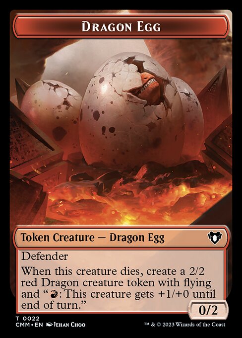 Treasure // Dragon Egg Double-Sided Token [Commander Masters Tokens] | Sanctuary Gaming