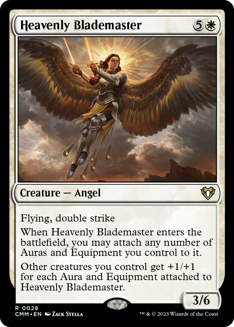 Heavenly Blademaster [Commander Masters] | Sanctuary Gaming
