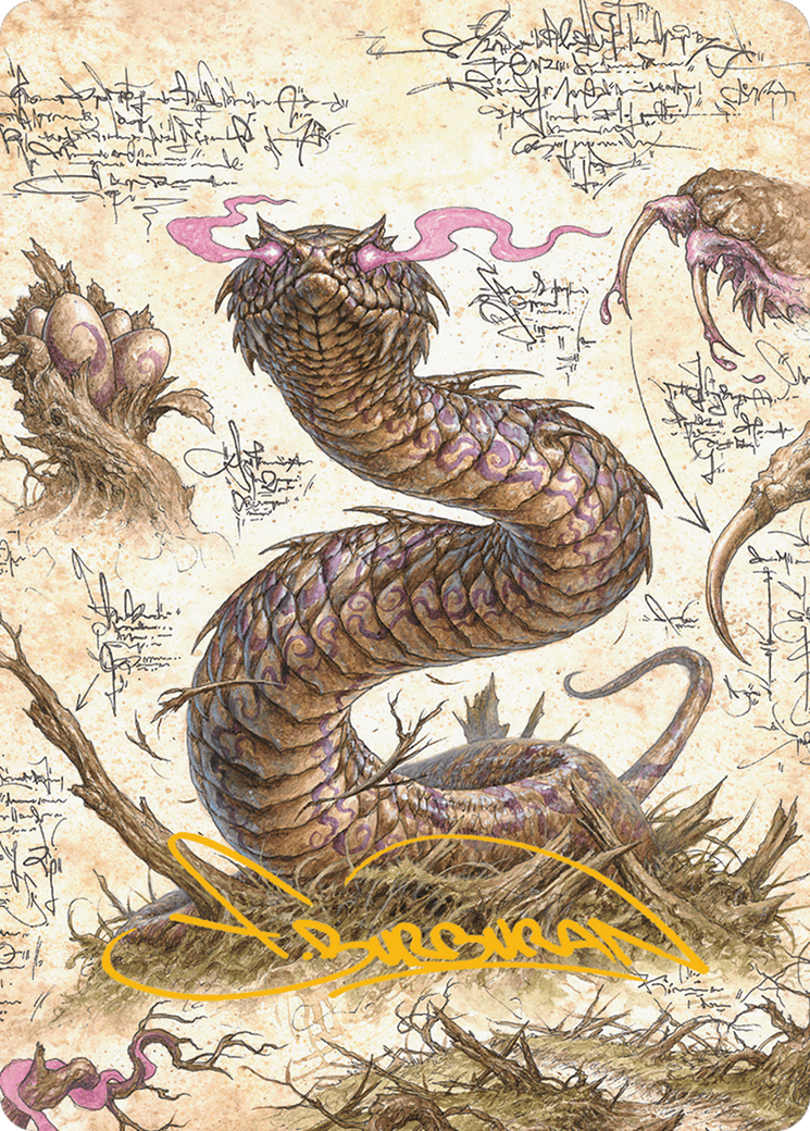 Rottenmouth Viper Art Card (Gold-Stamped Signature) [Bloomburrow Art Series] | Sanctuary Gaming