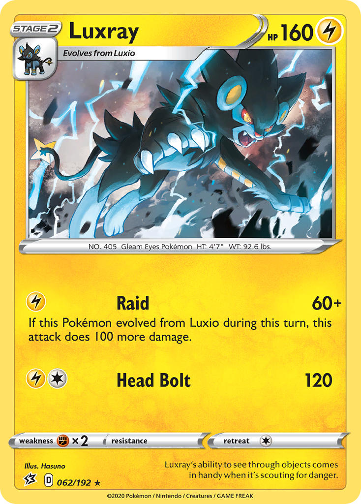 Luxray (062/192) (Theme Deck Exclusive) [Sword & Shield: Rebel Clash] | Sanctuary Gaming