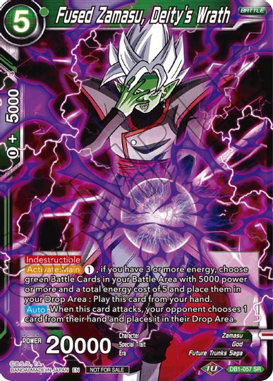 Fused Zamasu, Deity's Wrath (DB1-057) [Tournament Promotion Cards] | Sanctuary Gaming