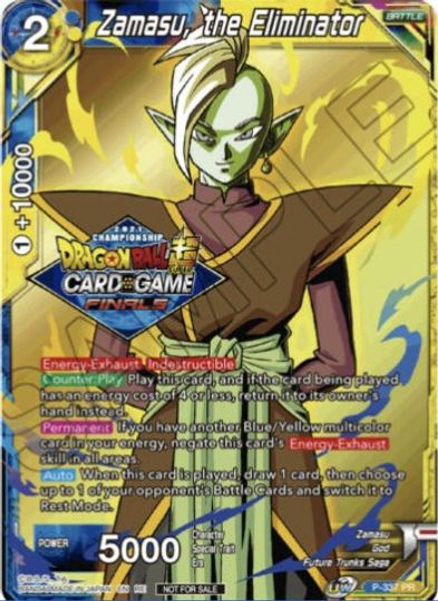 Zamasu, the Eliminator (Championship Pack 2021 Vault Set) (P-337) [Tournament Promotion Cards] | Sanctuary Gaming