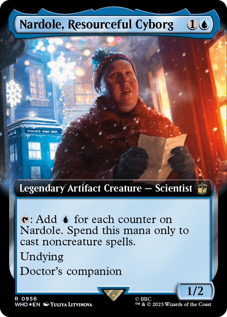 Nardole, Resourceful Cyborg (Extended Art) (Surge Foil) [Doctor Who] | Sanctuary Gaming