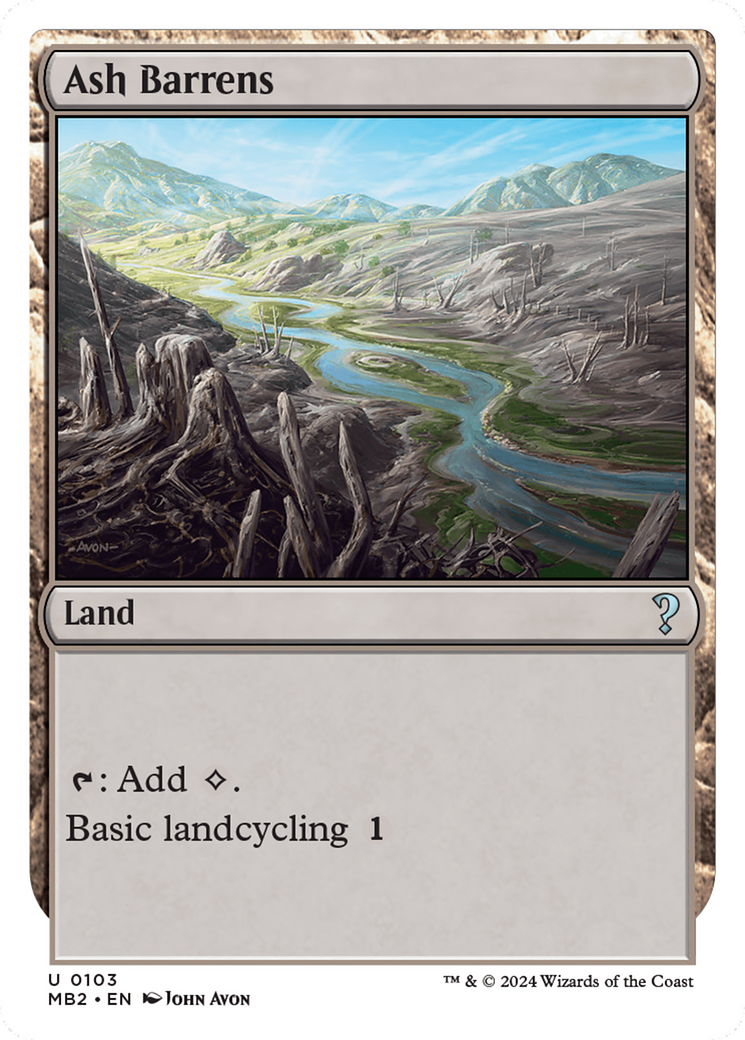 Ash Barrens (White Border) [Mystery Booster 2] | Sanctuary Gaming