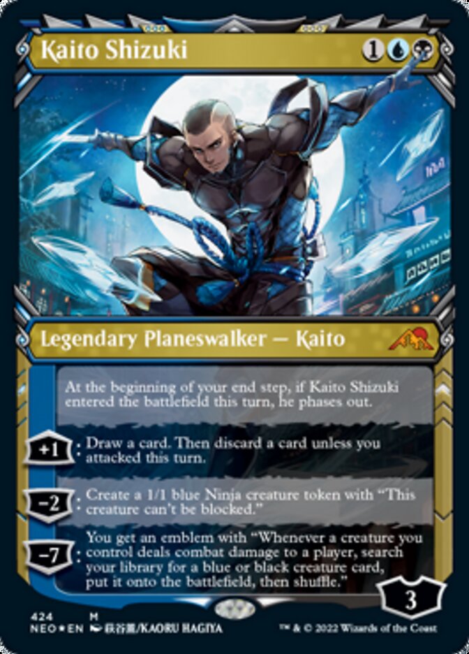 Kaito Shizuki (Showcase) (Foil Etched) [Kamigawa: Neon Dynasty] | Sanctuary Gaming