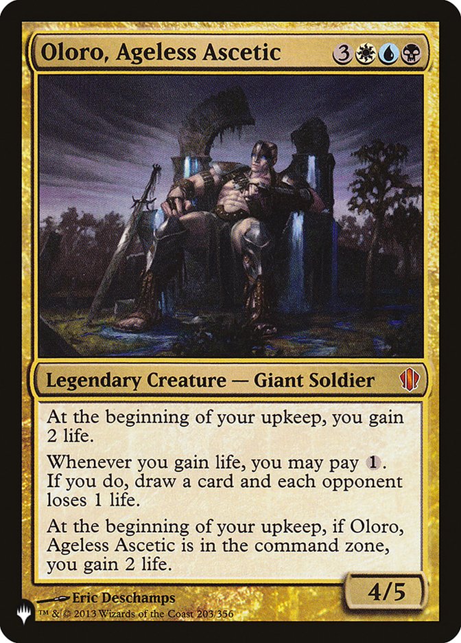 Oloro, Ageless Ascetic [The List] | Sanctuary Gaming