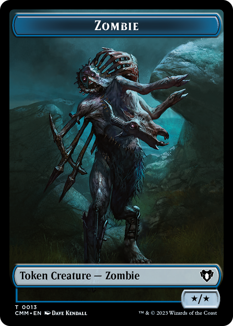 Zombie Token (13) [Commander Masters Tokens] | Sanctuary Gaming