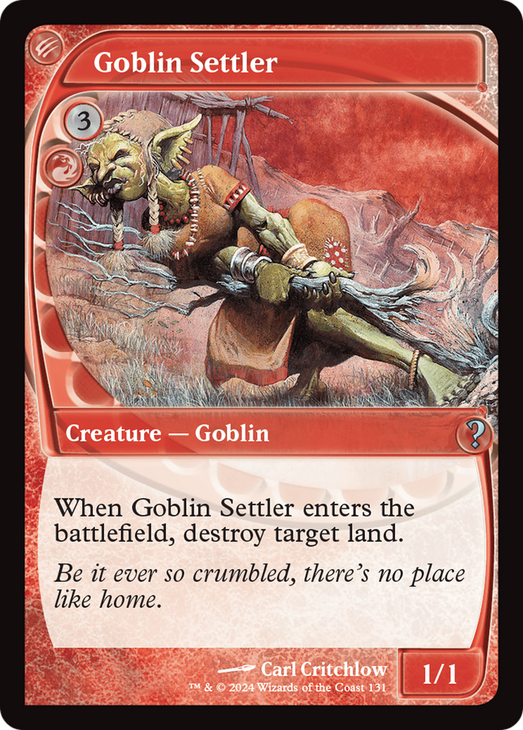 Goblin Settler (Future Sight) [Mystery Booster 2] | Sanctuary Gaming