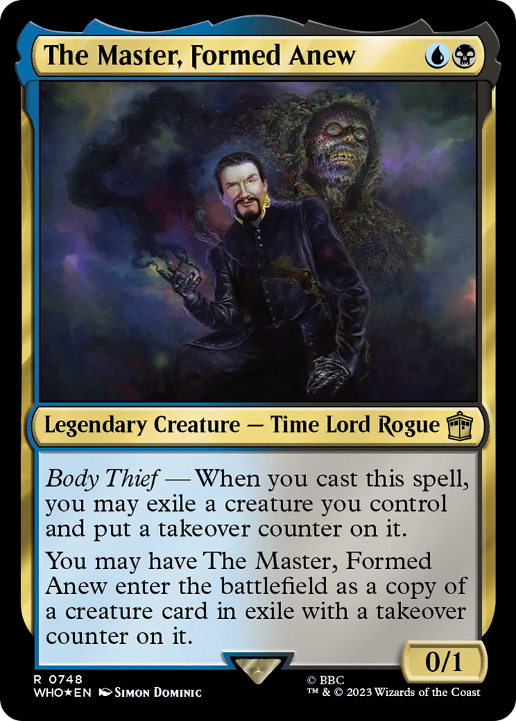 The Master, Formed Anew (Surge Foil) [Doctor Who] | Sanctuary Gaming