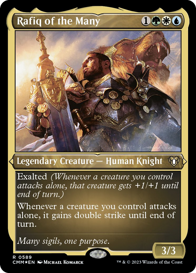 Rafiq of the Many (Foil Etched) [Commander Masters] | Sanctuary Gaming