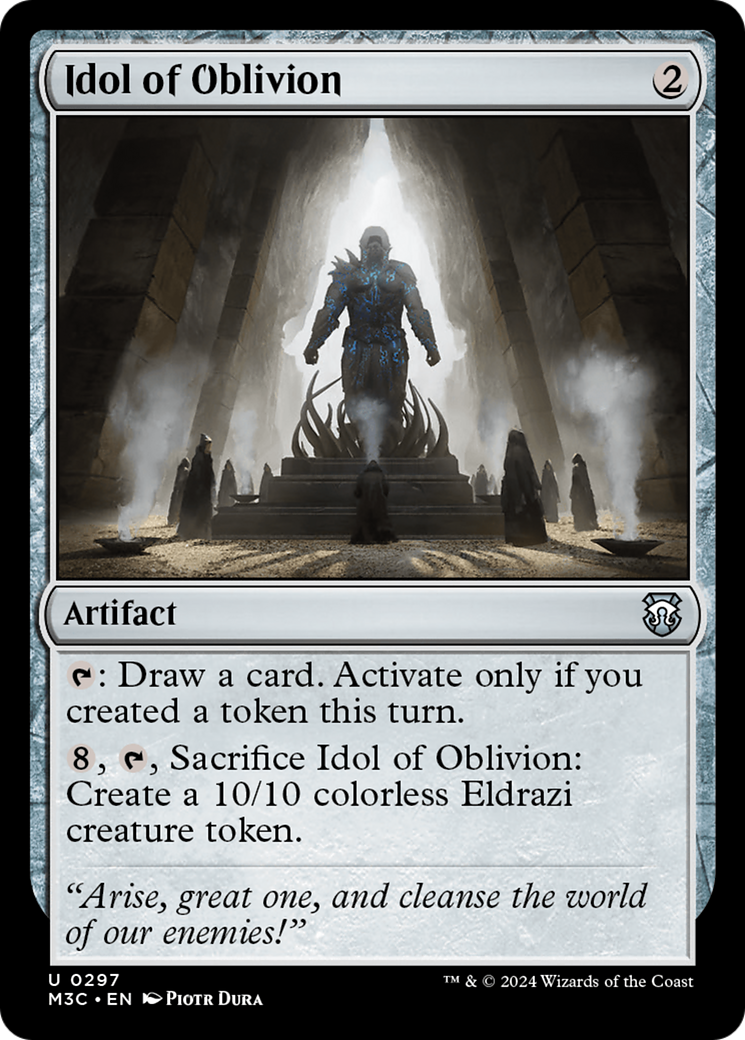 Idol of Oblivion (Ripple Foil) [Modern Horizons 3 Commander] | Sanctuary Gaming
