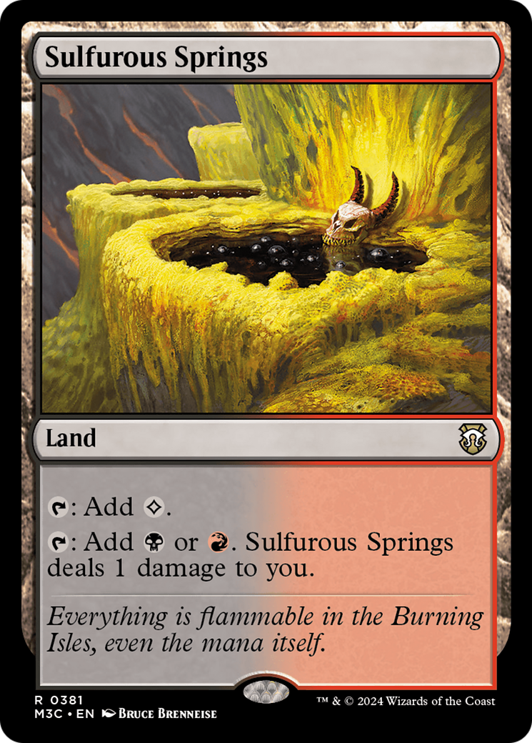 Sulfurous Springs (Ripple Foil) [Modern Horizons 3 Commander] | Sanctuary Gaming