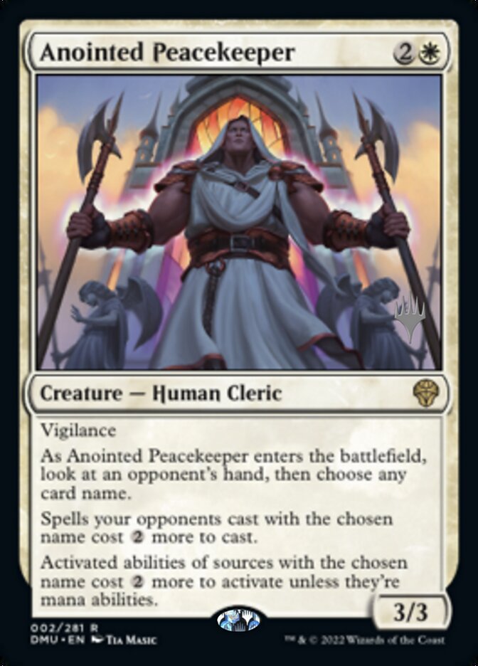 Anointed Peacekeeper (Promo Pack) [Dominaria United Promos] | Sanctuary Gaming
