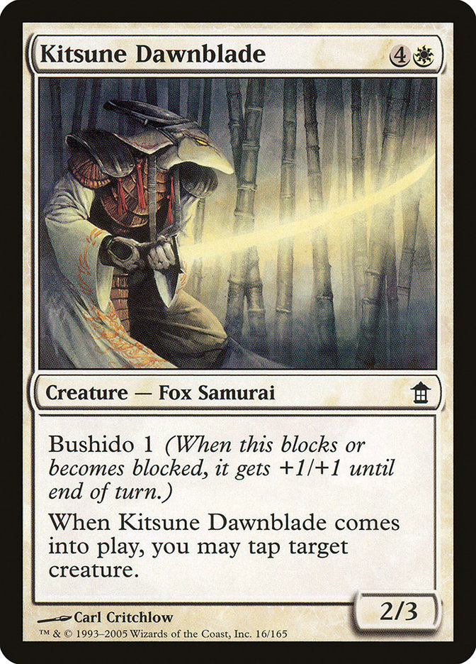 Kitsune Dawnblade [Saviors of Kamigawa] | Sanctuary Gaming