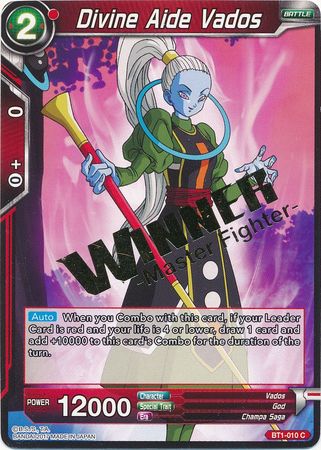 Divine Aide Vados (Winner Stamped) (BT1-010) [Tournament Promotion Cards] | Sanctuary Gaming