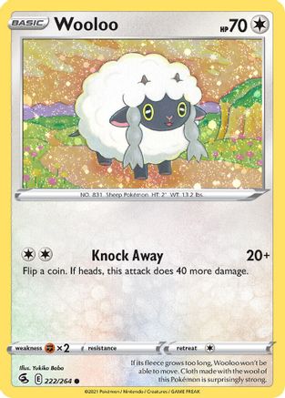 Wooloo (222/264) (Cosmos Holo) [Sword & Shield: Fusion Strike] | Sanctuary Gaming