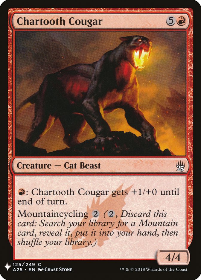 Chartooth Cougar [Mystery Booster] | Sanctuary Gaming