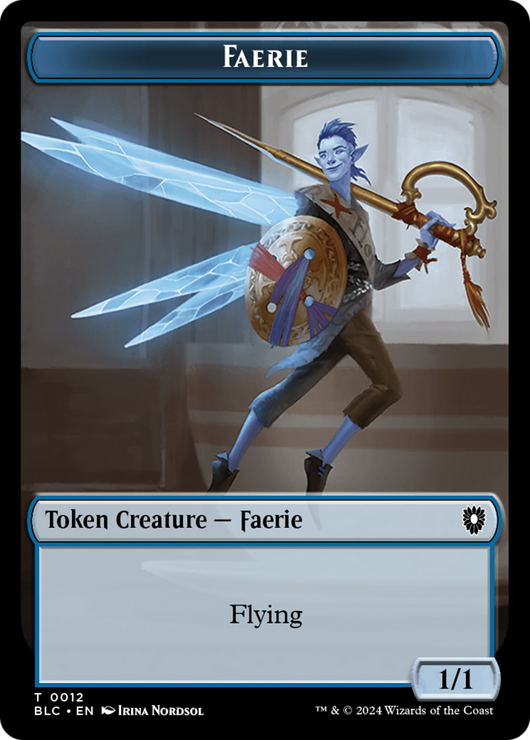 Spirit // Faerie Double-Sided Token [Bloomburrow Commander Tokens] | Sanctuary Gaming