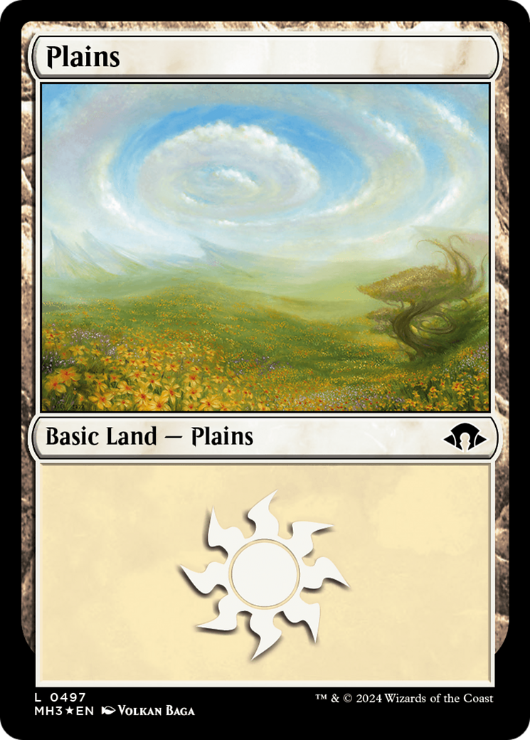 Plains (0497) (Ripple Foil) [Modern Horizons 3] | Sanctuary Gaming