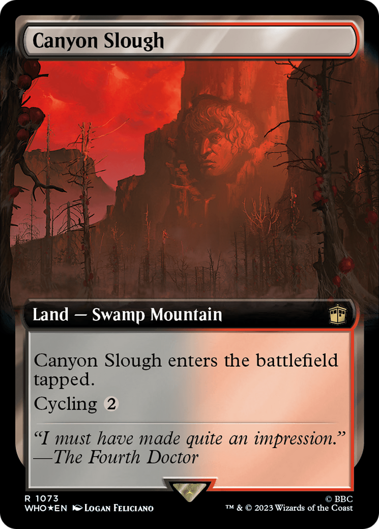 Canyon Slough (Extended Art) (Surge Foil) [Doctor Who] | Sanctuary Gaming