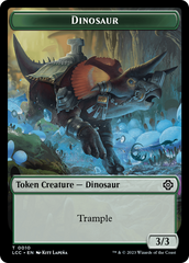 Dinosaur Beast // Dinosaur Double-Sided Token [The Lost Caverns of Ixalan Commander Tokens] | Sanctuary Gaming