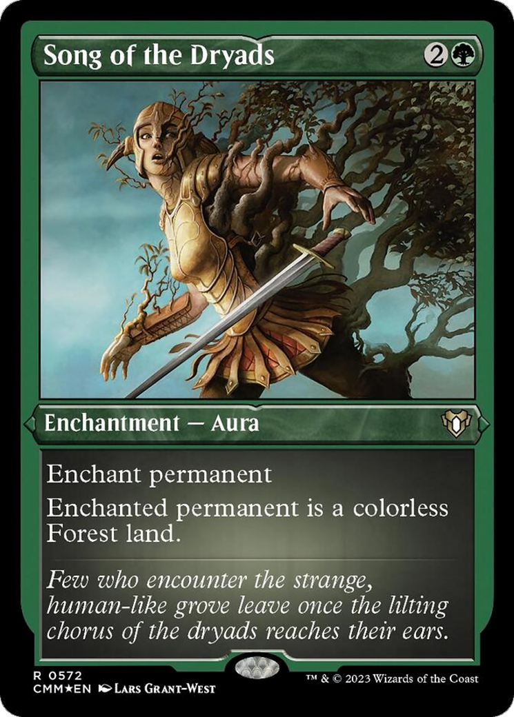 Song of the Dryads (Foil Etched) [Commander Masters] | Sanctuary Gaming