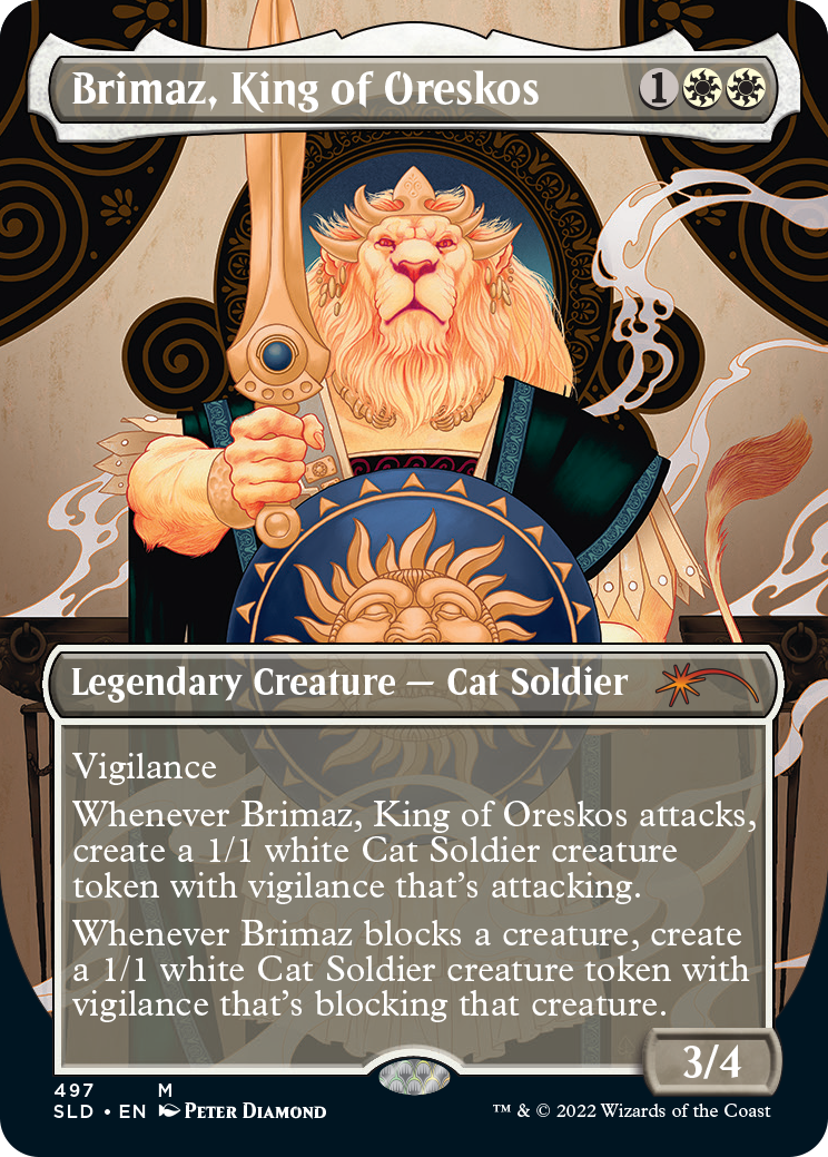 Brimaz, King of Oreskos (Borderless) [Secret Lair Drop Series] | Sanctuary Gaming