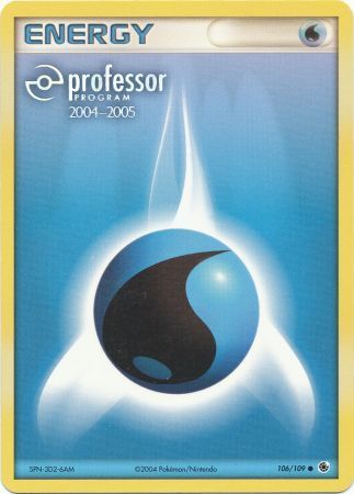Water Energy (106/109) (2004 2005) [Professor Program Promos] | Sanctuary Gaming