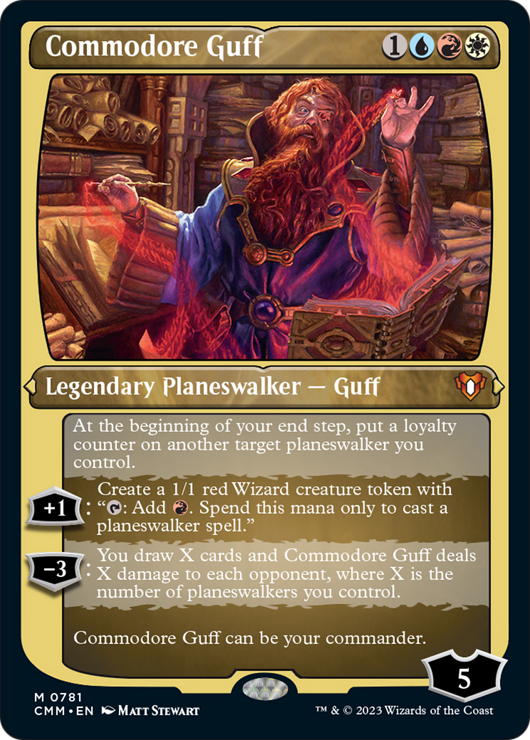 Commodore Guff (Display Commander) (Foil Etched) [Commander Masters] | Sanctuary Gaming
