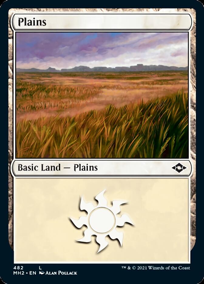 Plains (482) (Foil Etched) [Modern Horizons 2] | Sanctuary Gaming