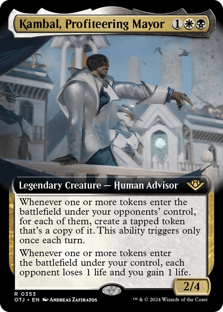 Kambal, Profiteering Mayor (Extended Art) [Outlaws of Thunder Junction] | Sanctuary Gaming