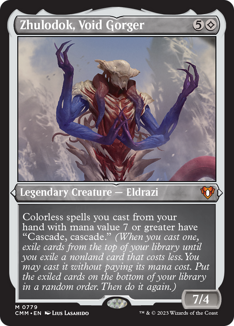 Zhulodok, Void Gorger (Display Commander) (Foil Etched) [Commander Masters] | Sanctuary Gaming