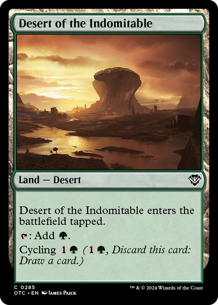 Desert of the Indomitable [Outlaws of Thunder Junction Commander] | Sanctuary Gaming