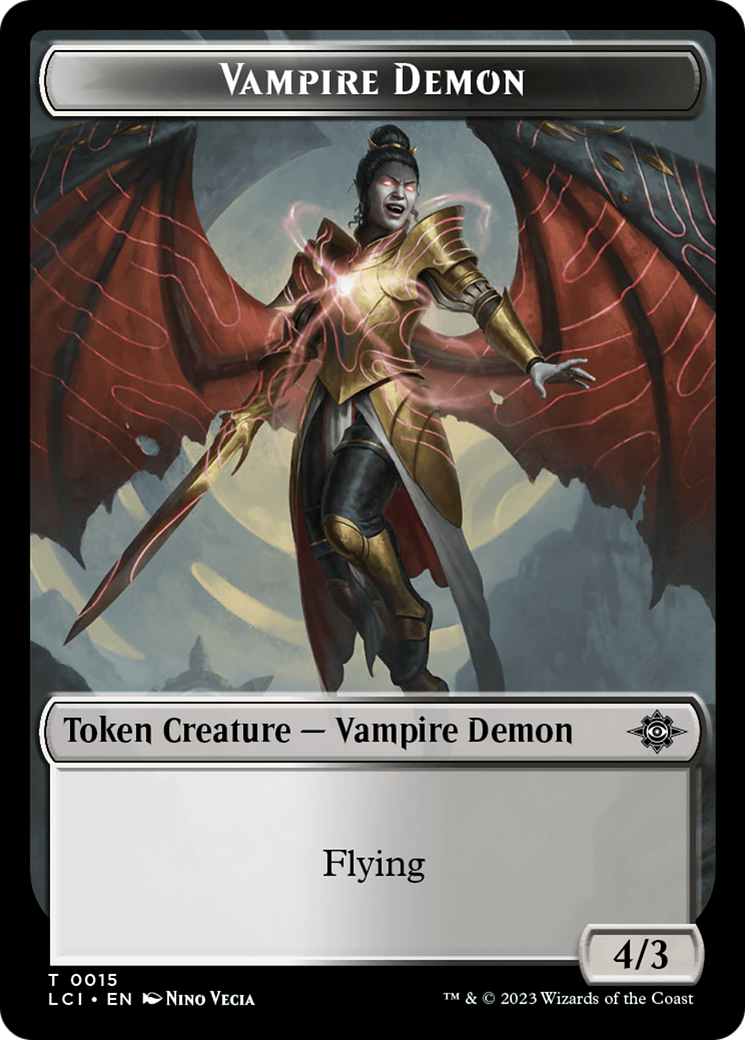 Map // Vampire Demon Double-Sided Token [The Lost Caverns of Ixalan Tokens] | Sanctuary Gaming