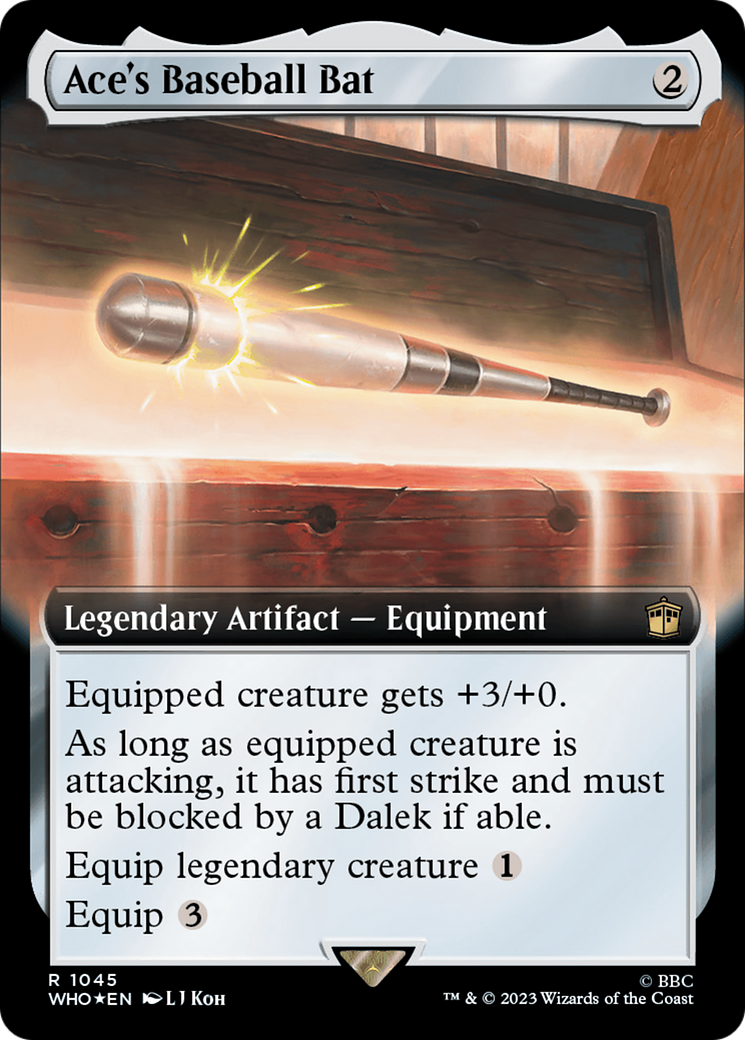 Ace's Baseball Bat (Extended Art) (Surge Foil) [Doctor Who] | Sanctuary Gaming